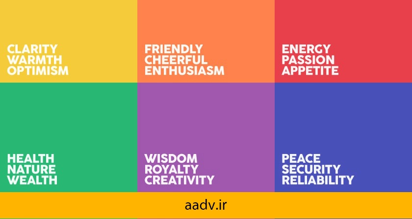 روانشناسی رنگ در تبلیغات